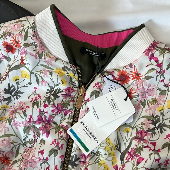 Scotch & Soda reversible floral bomber jacket. Size XL - Picture 2 of 3